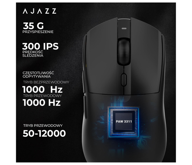 Ajazz AJ139 V2 MC 3311 ze stacją dokującą czarna - 1536392 - zdjęcie 10